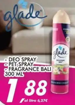 Coop Glade deo spray, pet spray e fragrance bali offerta