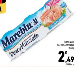 Conad Tonno vero naturale MAREBLU offerta