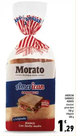 Conad American sandwich MORATO offerta