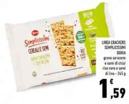 Conad Linea crackers semplicissimi DORIA offerta