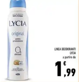 Conad Linea deodoranti LYCIA offerta