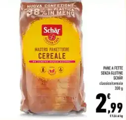 Conad Pane a fette senza glutine SCHÄR offerta
