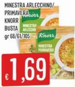 Sisa Minestra arlecchino/ primavera knorr busta offerta