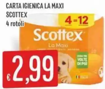 Sisa Carta igienica la maxi SCOTTEX offerta