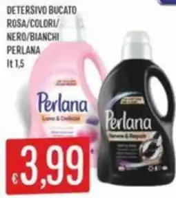 Sisa Detersivo bucato rosa/colori/ nero/bianchi PERLANA offerta