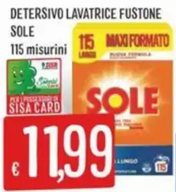 Sisa Detersivo lavatrice fustone SOLE offerta
