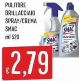Sisa Pulitore brillacciaio spray/crema SMAC offerta