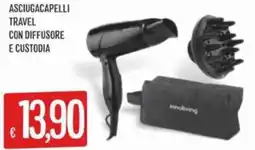 Sisa Asciugacapelli travel con diffusore e custodia offerta