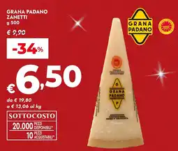 Bennet Grana padano ZANETTI offerta