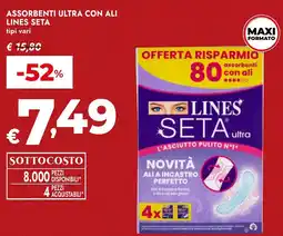 Bennet Assorbenti ultra con ali LINES SETA offerta