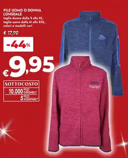 Bennet Pile uomo o donna LONSDALE offerta