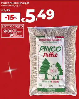 Bennet Pellet pinco ENPLUS A1 offerta
