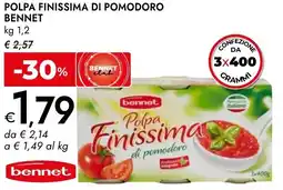 Bennet Polpa finissima di pomodoro BENNET offerta