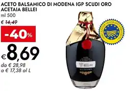 Bennet Aceto balsamico di modena igp scudi oro ACETAIA BELLEI offerta