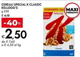 Bennet Cereali special k classic KELLOGG'S offerta