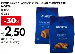 Bennet Croissant classico o pains au chocolate MOTTA offerta