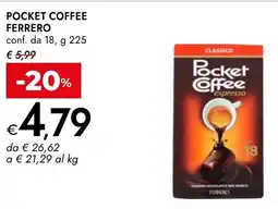 Bennet Pocket coffee FERRERO offerta