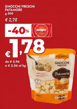 Bennet Gnocchi freschi PATAMORE offerta