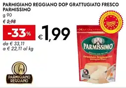 Bennet Parmigiano reggiano dop grattugiato fresco PARMISSIMO offerta