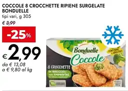 Bennet Coccole 8 crocchette ripiene surgelate BONDUELLE offerta