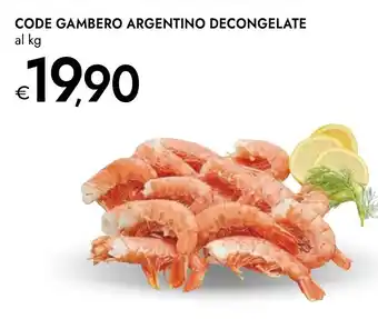 Bennet Code gambero argentino decongelate offerta