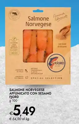 Bennet Salmone norvegese affumicato con sesamo FJORD offerta