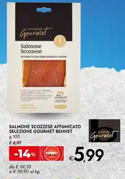 Bennet Salmone scozzese affumicato selezione gourmet BENNET offerta