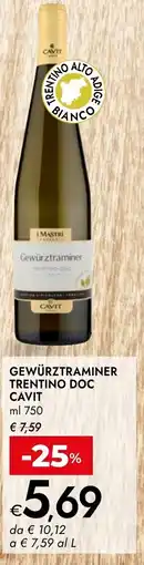 Bennet Gewürztraminer trentino DOC CAVIT offerta