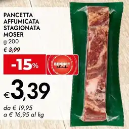 Bennet Pancetta affumicata stagionata MOSER offerta