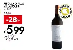 Bennet Ribolla gialla VILLA FOLINI offerta
