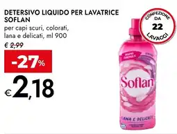 Bennet Detersivo liquido per lavatrice SOFLAN offerta