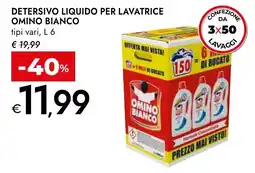 Bennet Detersivo liquido per lavatrice OMINO BIANCO offerta