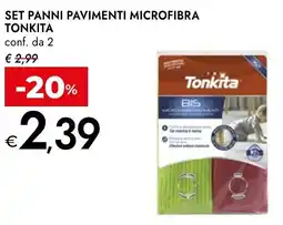 Bennet Set panni pavimenti microfibra TONKITA offerta