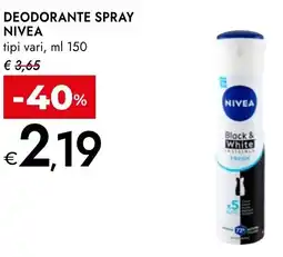 Bennet Deodorante spray NIVEA offerta