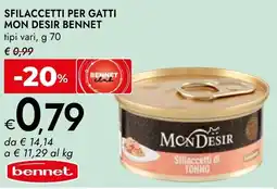 Bennet Sfilaccetti per gatti MON DESIR BENNET offerta