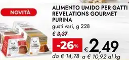 Bennet Alimento umido per gatti revelations gourmet PURINA offerta