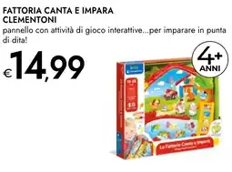 Bennet Fattoria canta e impara CLEMENTONI offerta