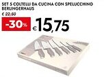 Bennet Set 5 coltelli da cucina con spelucchino BERLINGERHAUS offerta