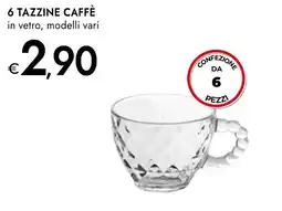 Bennet 6 tazzine caffè offerta