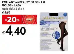 Bennet Collant mybeauty 50 denari GOLDEN LADY offerta