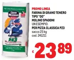 Metro Farina di grano tenero tipo "00" MOLINO SPADONI offerta
