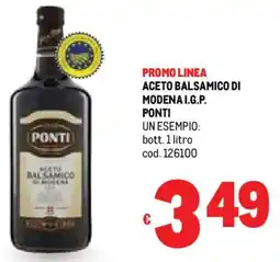 Metro Aceto balsamico di modena I.G.P. PONTI offerta