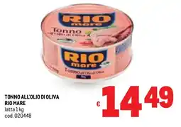 Metro Tonno all'olio di oliva RIO MARE offerta