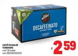 Metro Caffè in cialde VERGNANO offerta