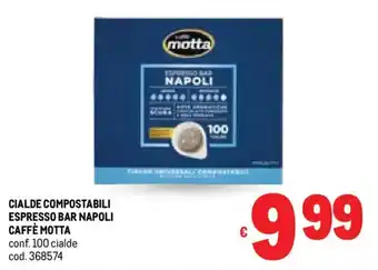 Metro Cialde compostabili espresso bar napoli caffè MOTTA offerta