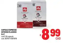 Metro Capsule espresso intenso/classico ILLY offerta