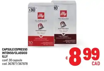 Metro Capsule espresso intenso/classico ILLY offerta