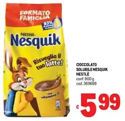 Metro Cioccolato solubile nesquik NESTLÉ offerta