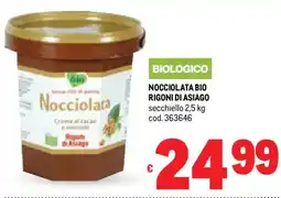 Metro Nocciolata bio RIGONI DI ASIAGO offerta