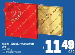 Metro Boules lindor latte/assortite LINDT offerta